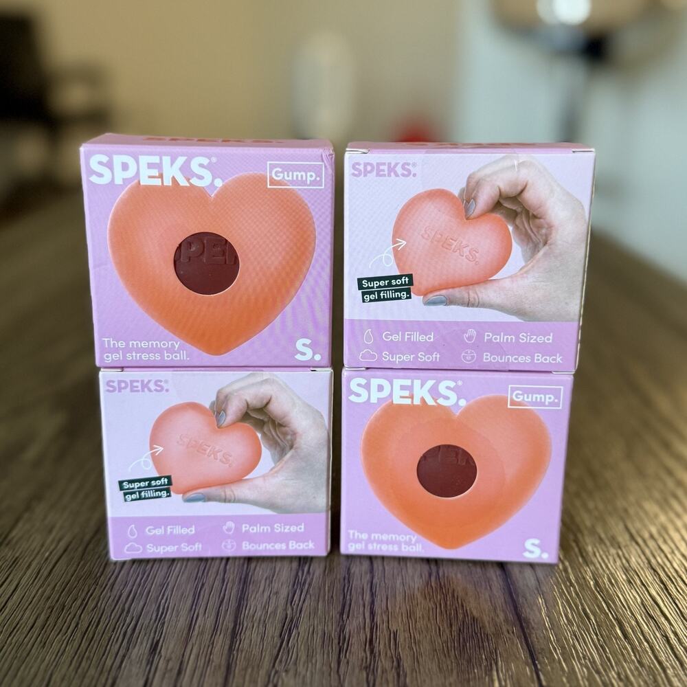 Speks Gump Heart Squishy Limited Edition Viral Sensory Novelty Fidget Toy New